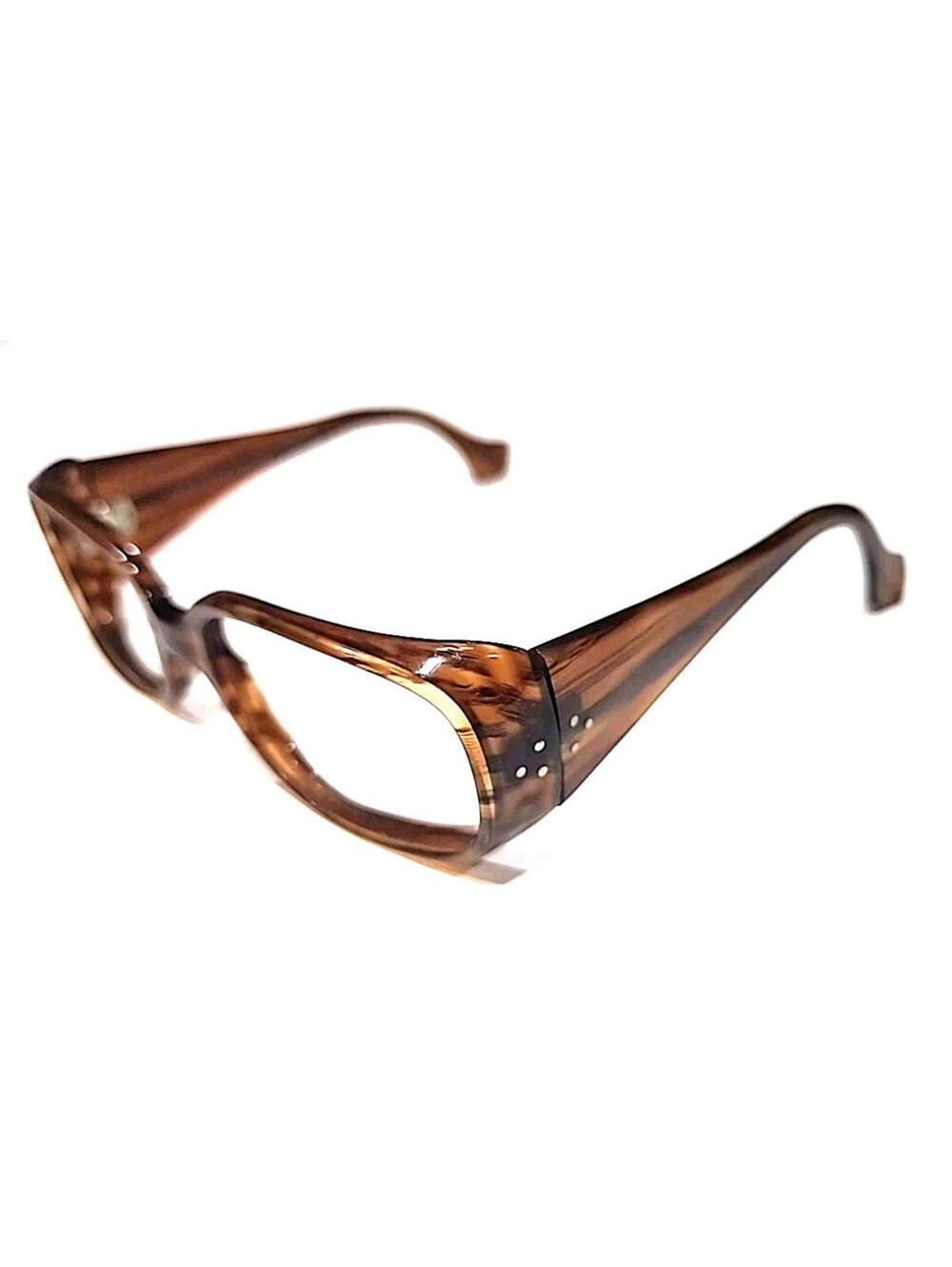 Morgenthal Frederics Elektra Brown Rectangle Sunglasses Frame Only 52-19 France